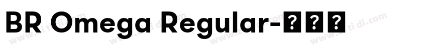 BR Omega Regular字体转换